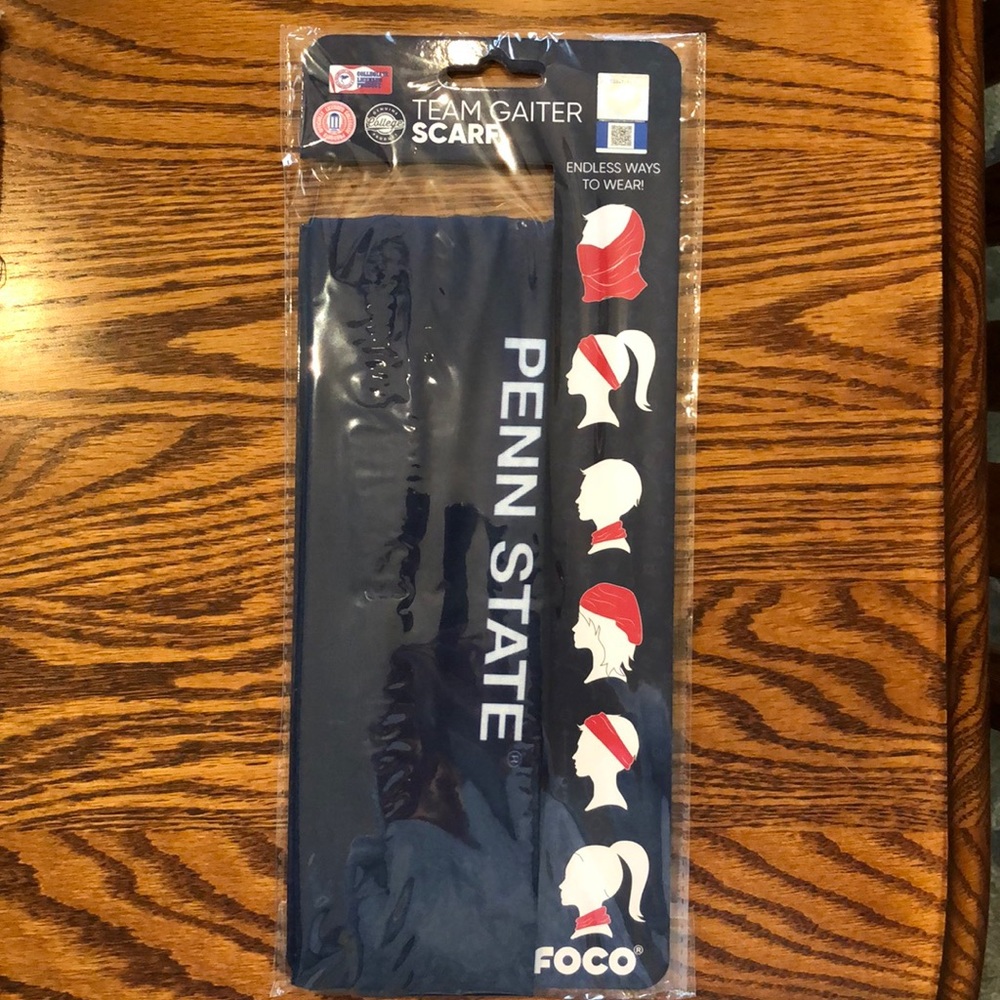 NWT! Penn State Team unisex Gaiter Scarf